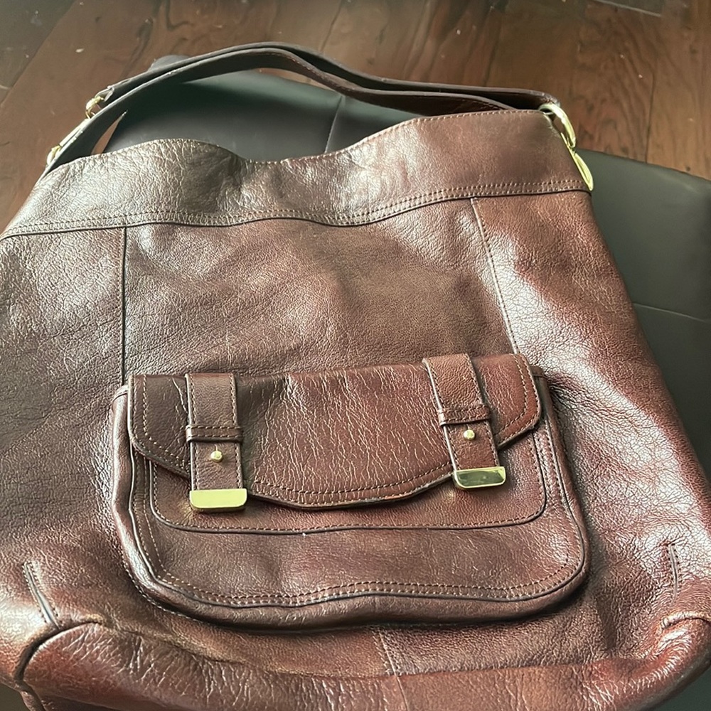 Banana Republic Brown Leather Shoulder Bag